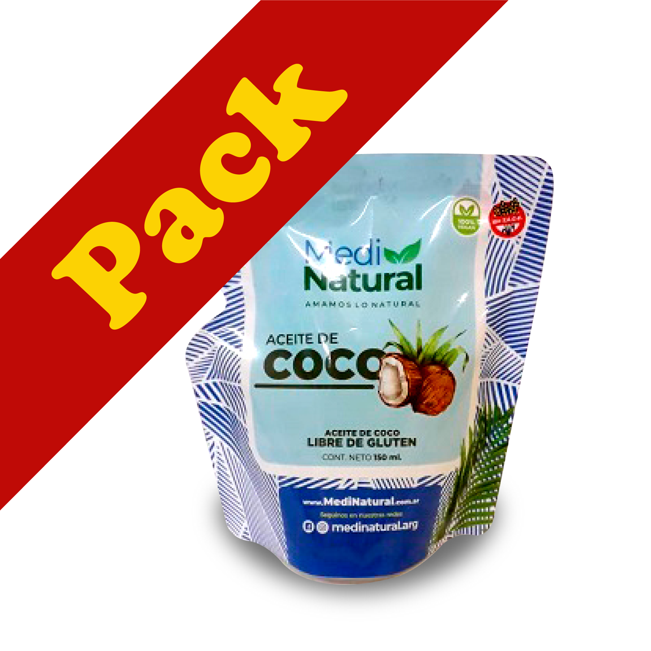 MediNatural - Aceite de Coco DOY PACK  PROMO 3 x 150 cc