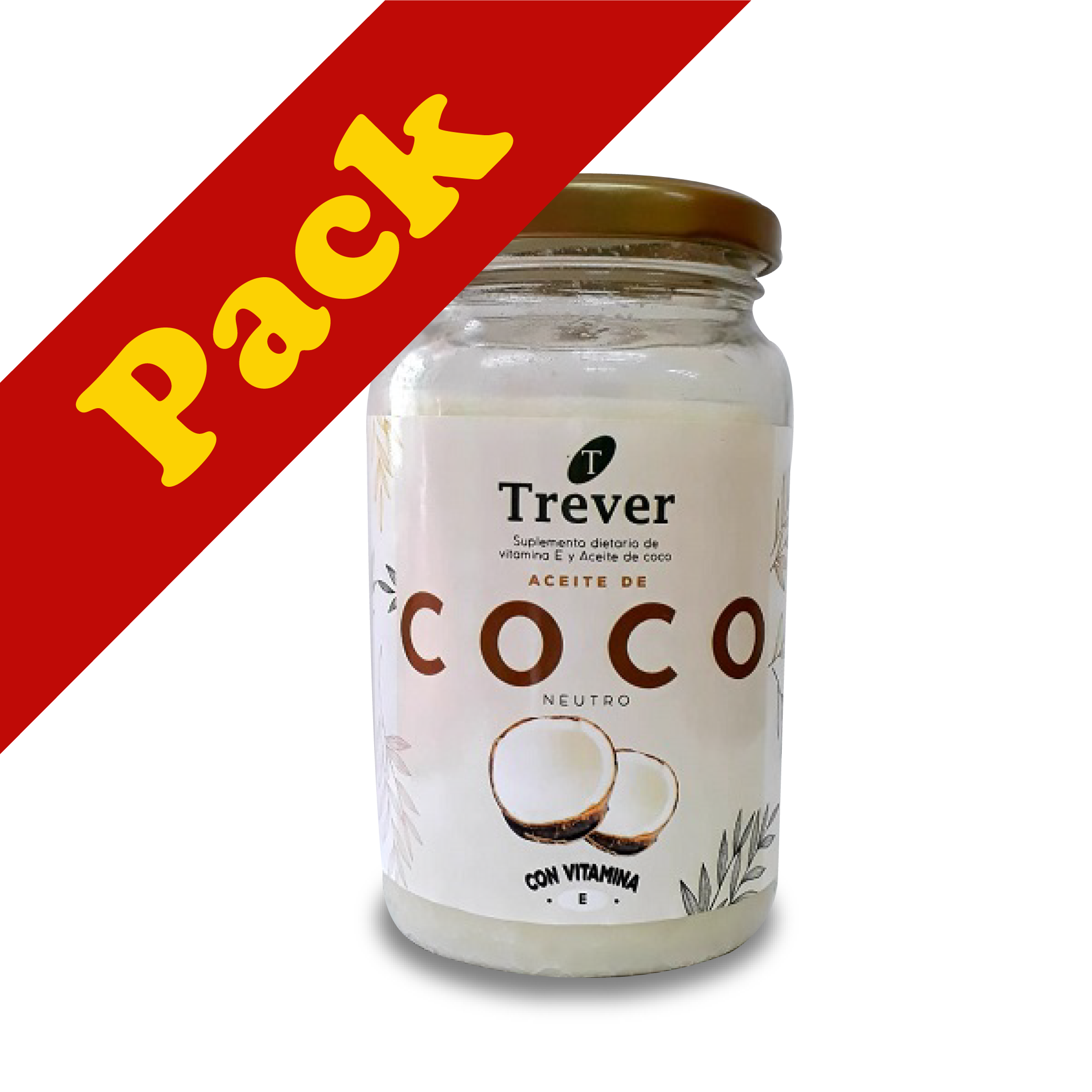 Trever Aceite de Coco Neutro Pack 6 x 360 cc