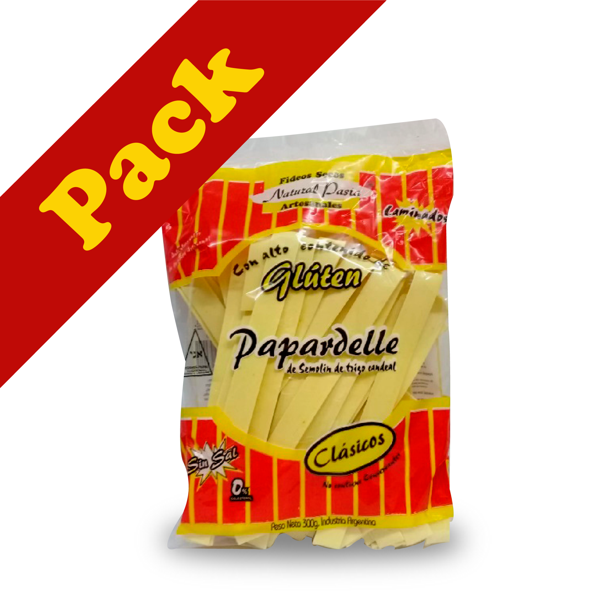NATURAL PASTA - Papardelle NATURAL PACK 12 x 300 grs
