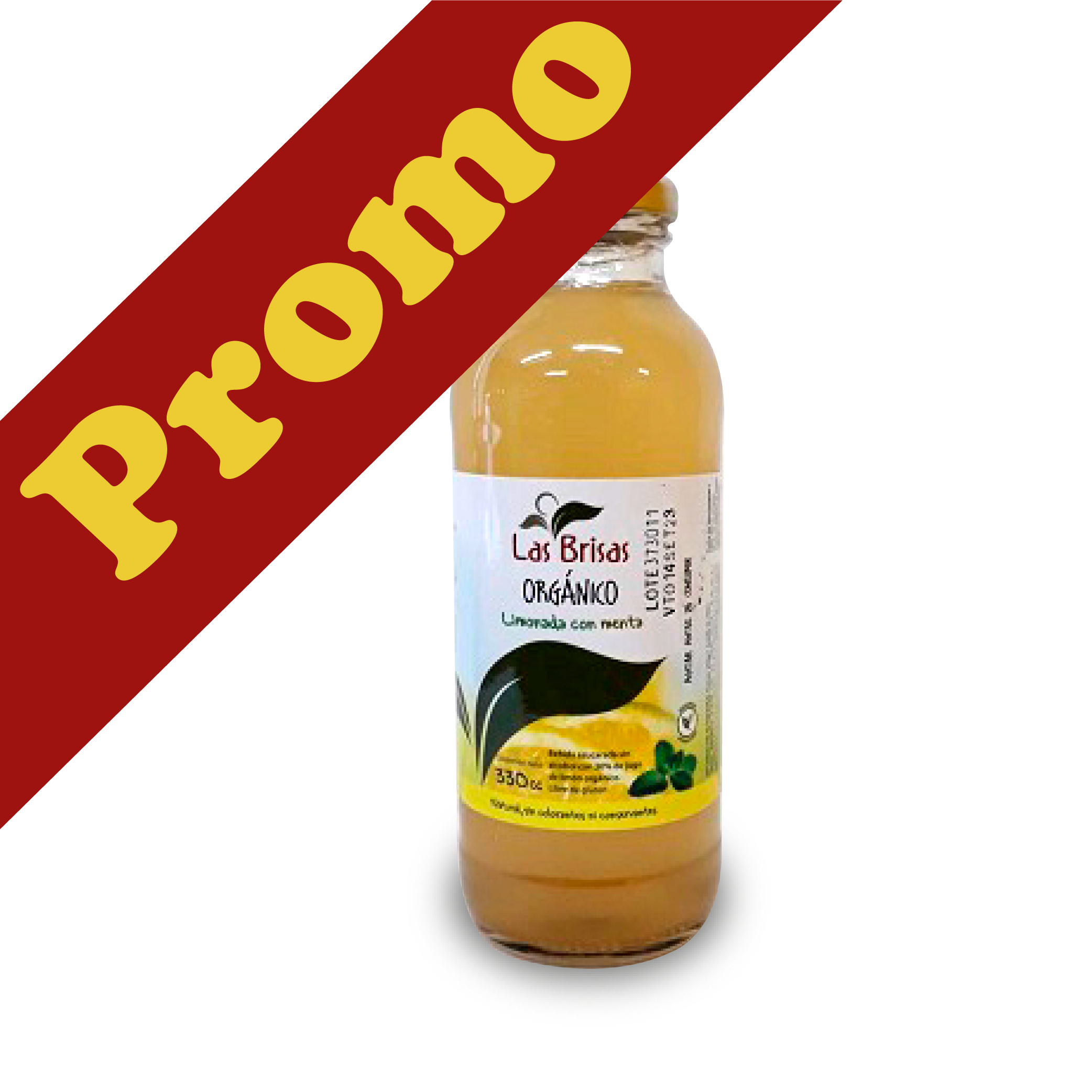 Las Brisas-Jugo Organico Limon-Menta PROMO 3 x 330 cc