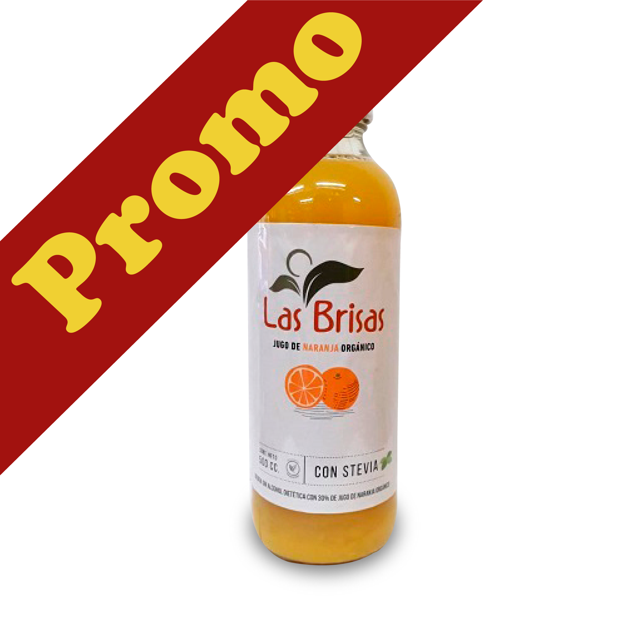 Las Brisas-Jugo Organico Naranja S/Azucar PROMO 3 x 500 cc