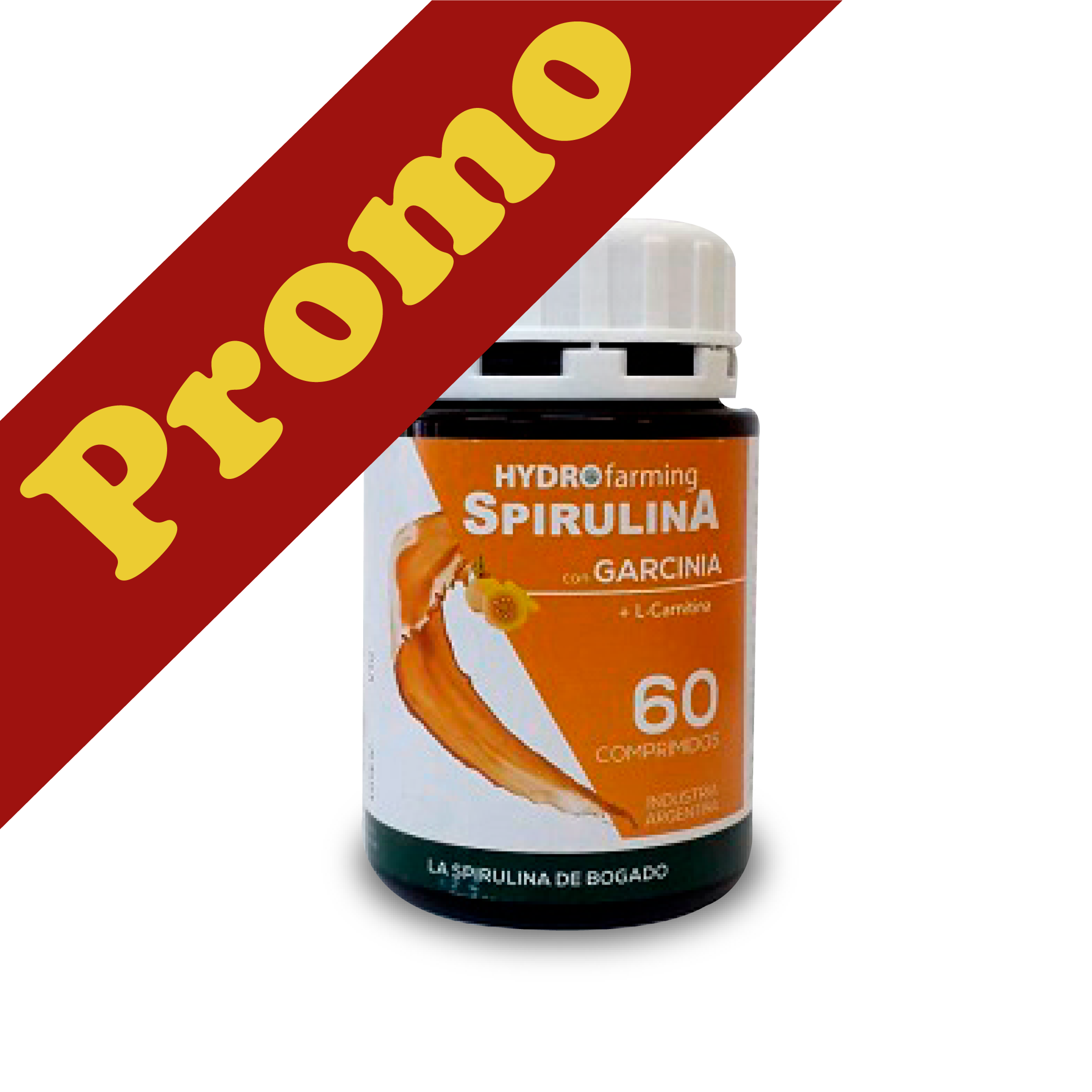 Hidrofarming - Spirulina C/Garcinia PROMO 3   x 60 Comp