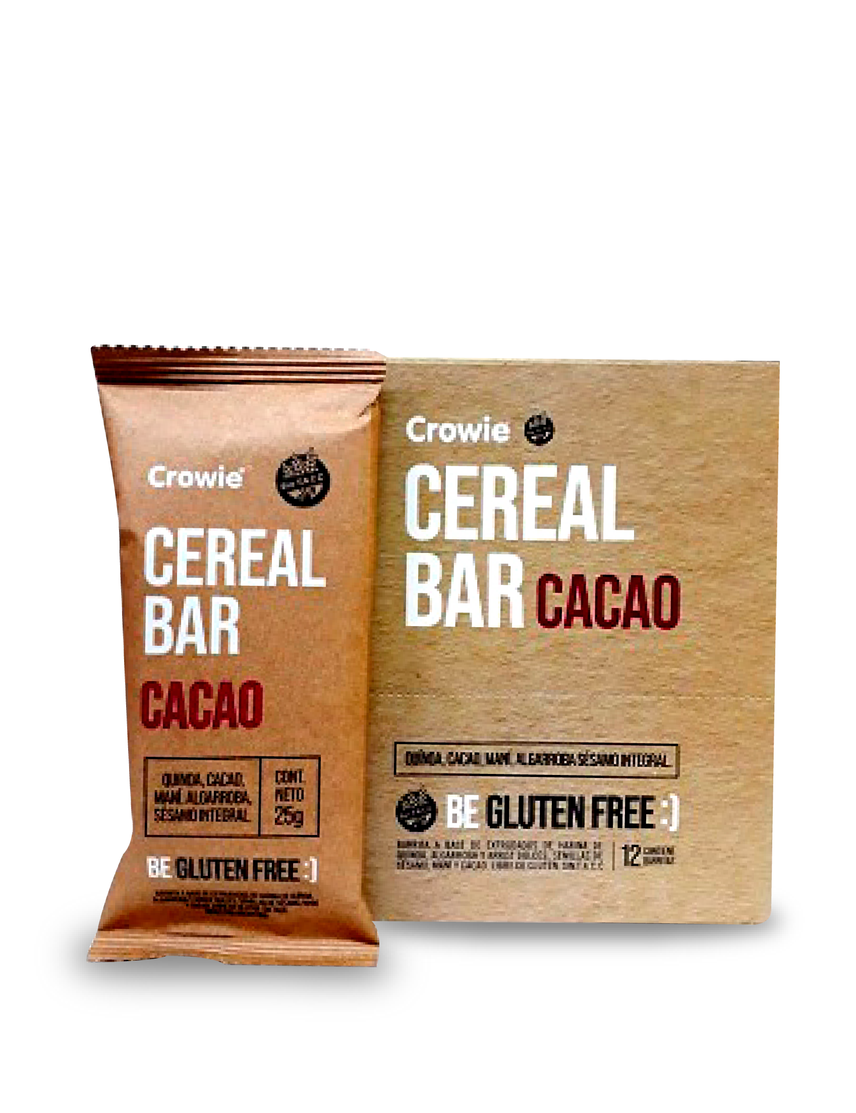 CROWIE -Cereal Bar Cacao x 12 unds  