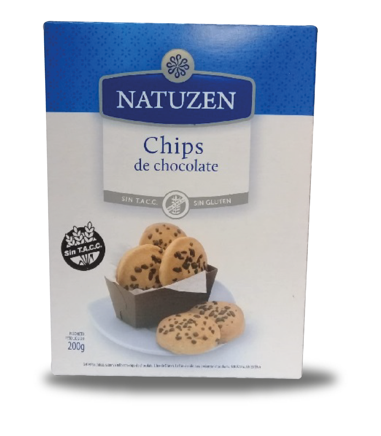 NATUZEN - Galletitas CHIPS DE CHOCOLATE SIN TACC x 200 grs  