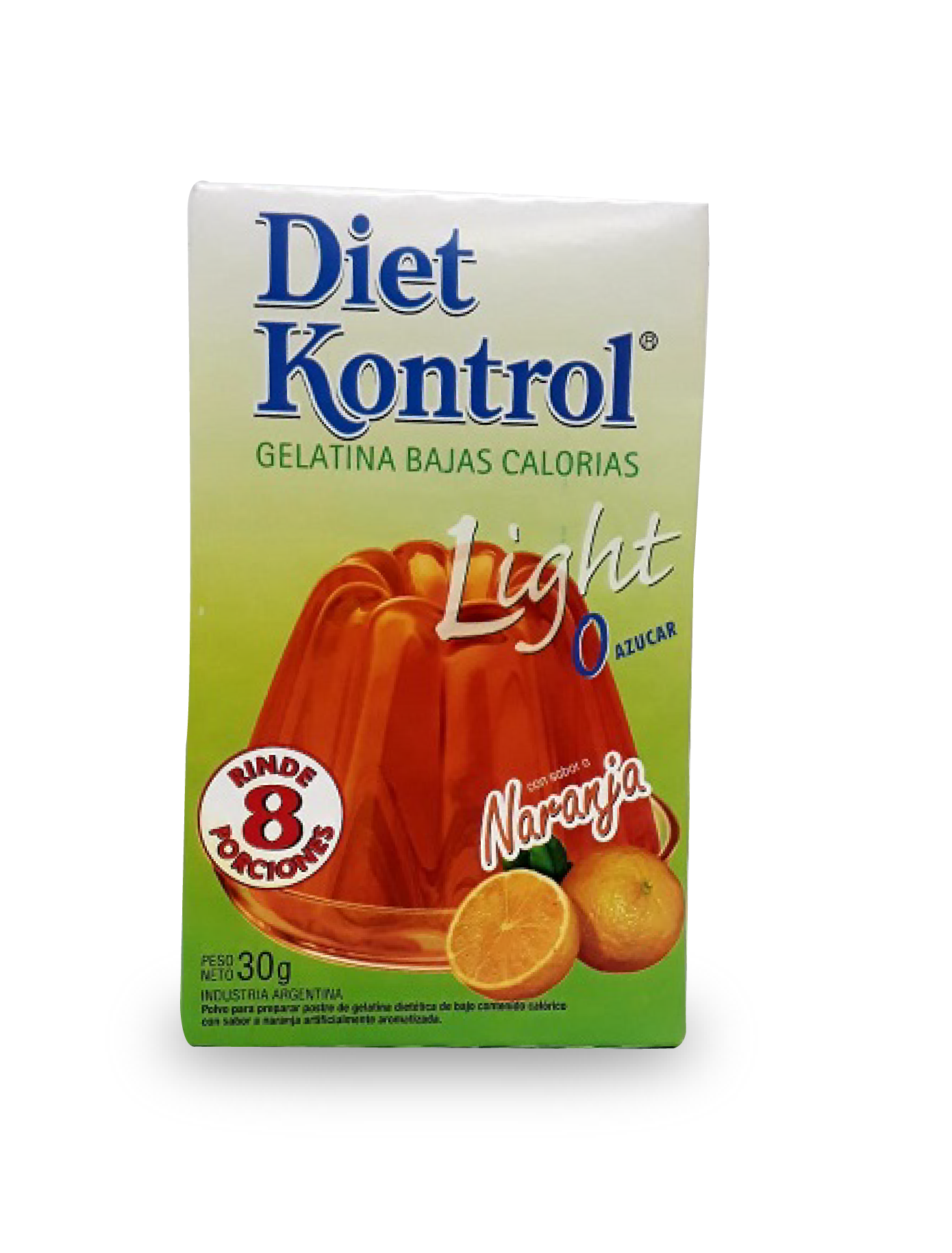 DIET KONTROL - Gelatina Light Naranja x 30 grs 