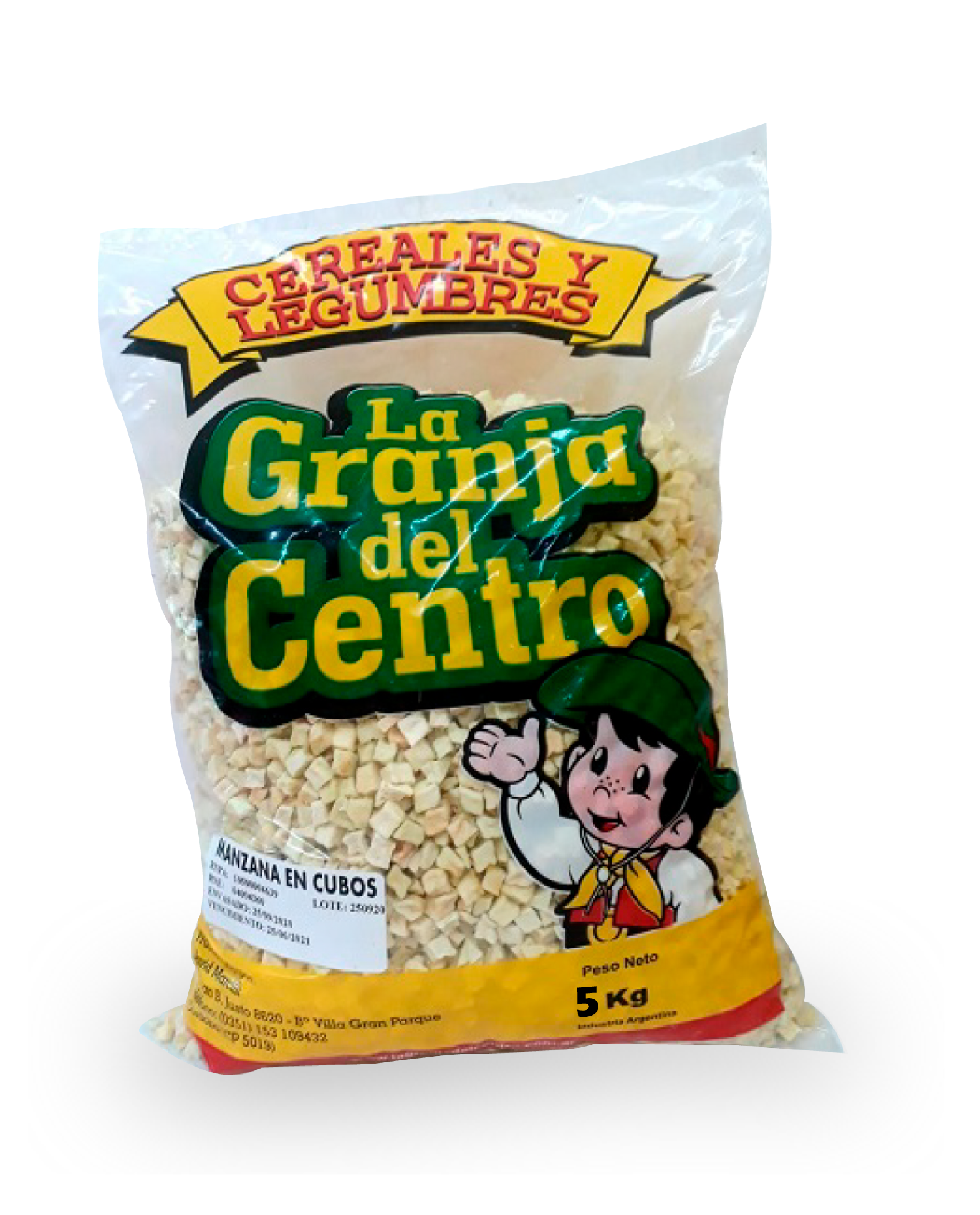 Manzana en Cubos x 5 kg