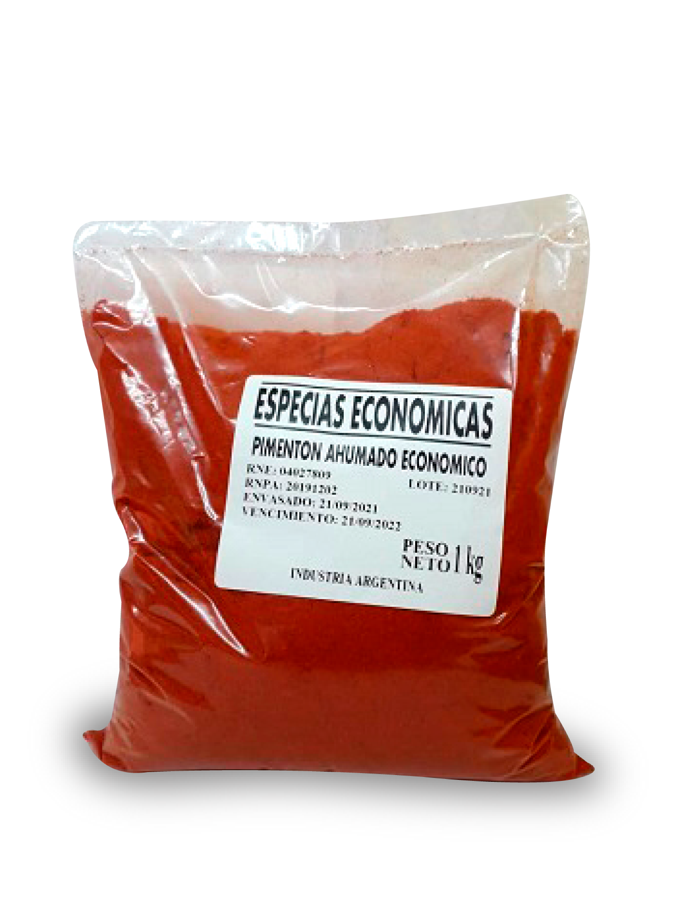 ESPECIAS -Pimenton Ahumado ECONOMICO x 1 kg 