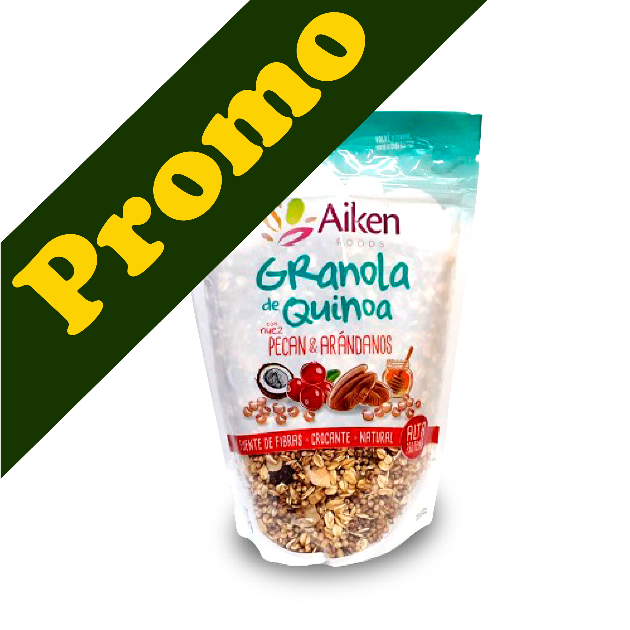 Aiken - Granola de Quinoa C/nuez pecan y arandanos x 250gr  