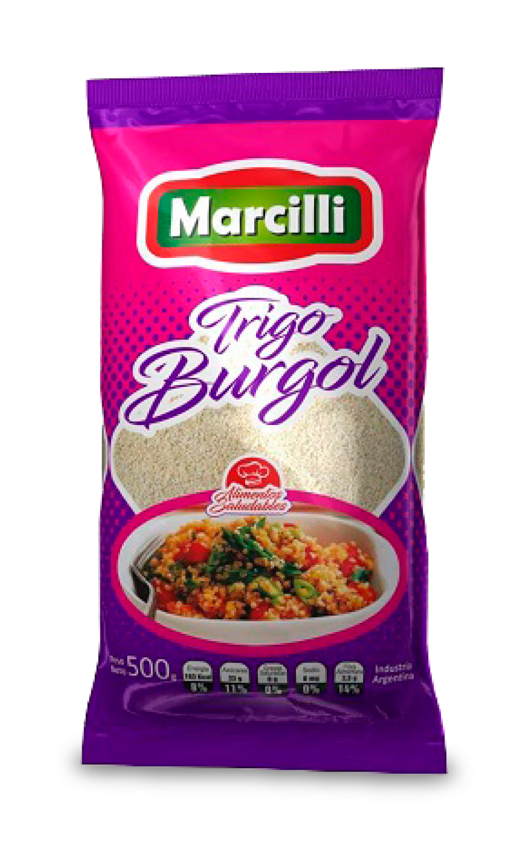 MARCILLI - Trigo burgol fino  10 x 500 gr