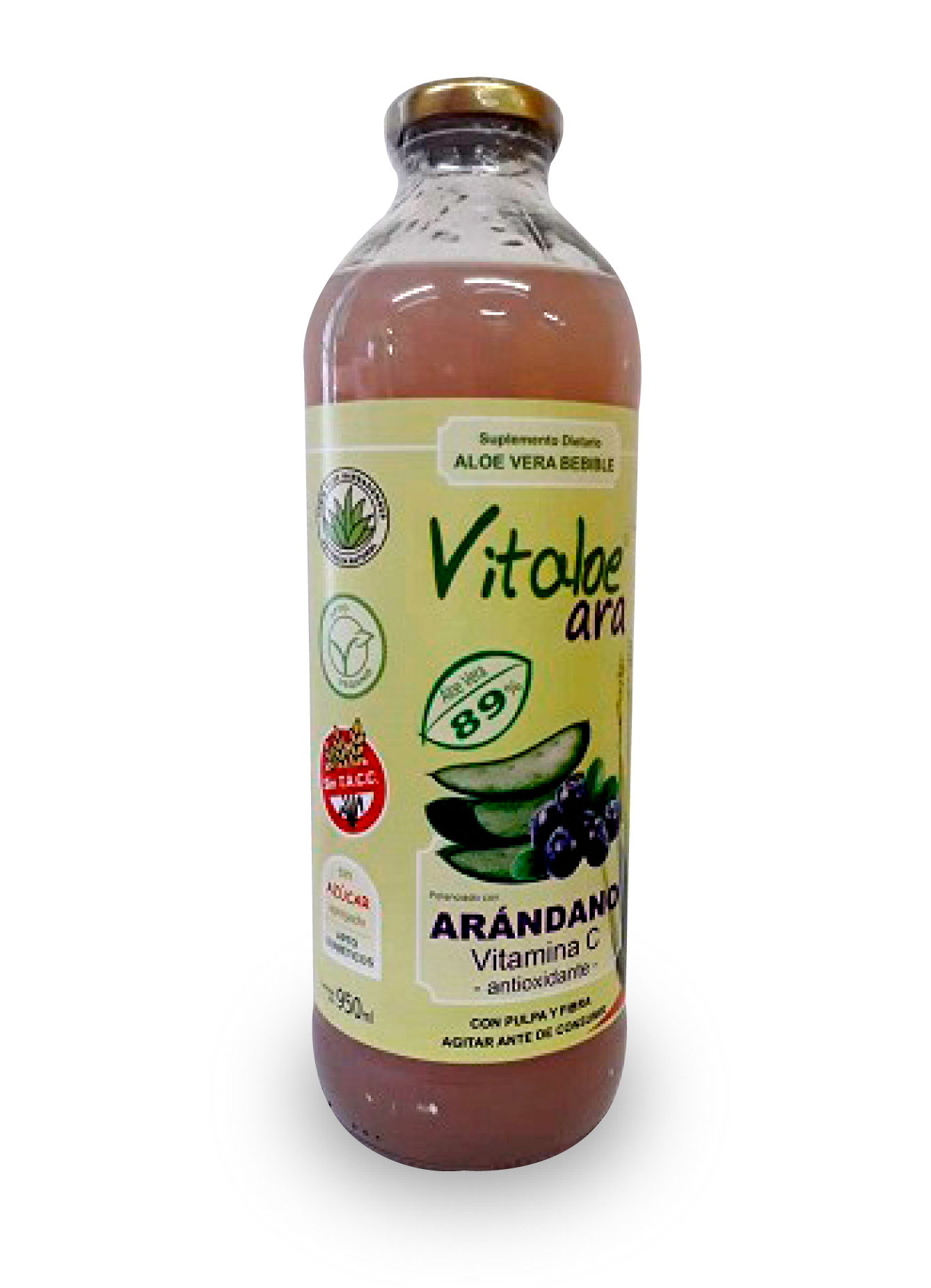 Vitaloe Ara Jugo de Aloe Vera con Arandanos y Vit C x 950 ml 