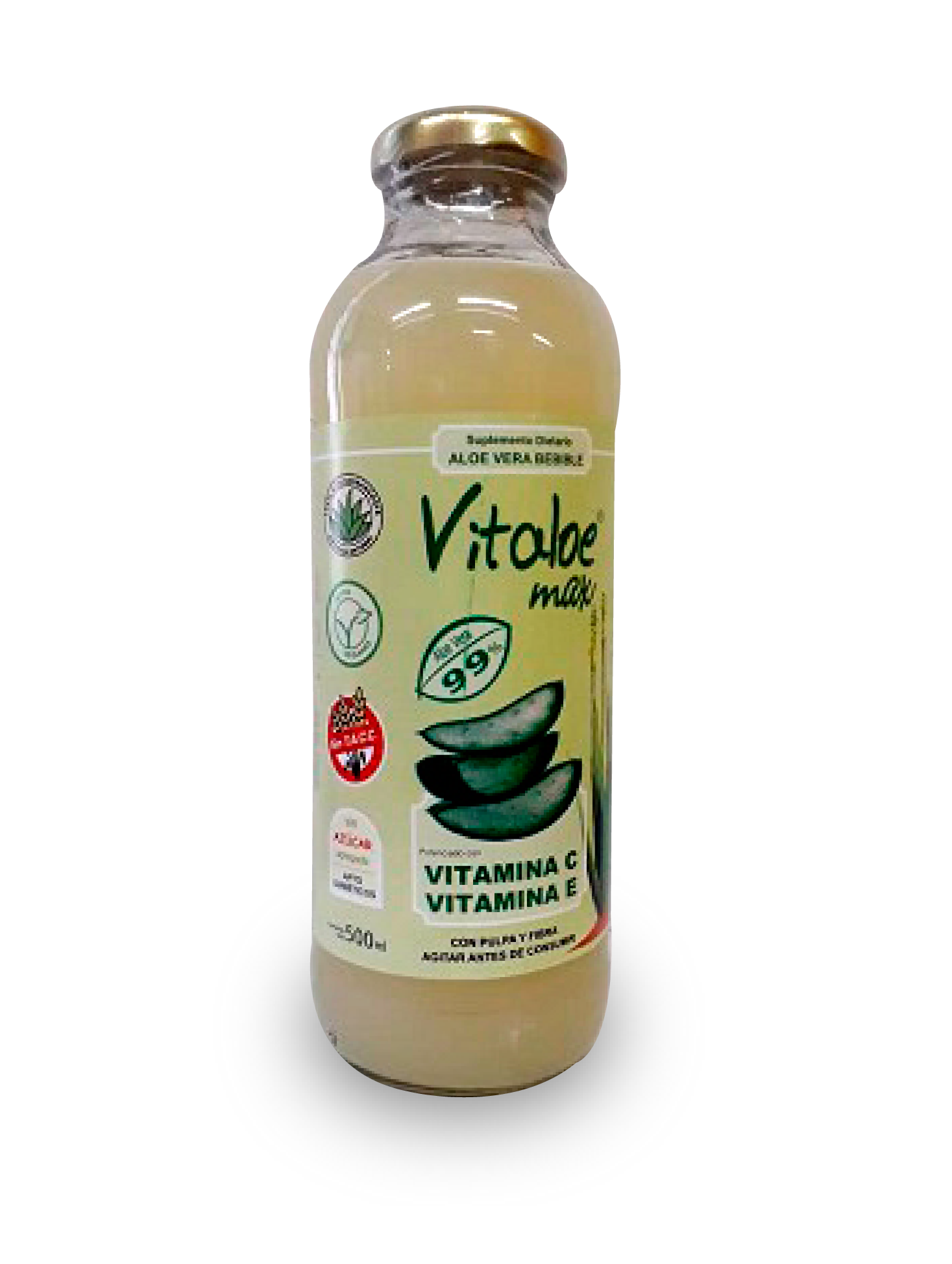 Vitaloe Max Jugo de Aloe Vera con Vit C y E x 500 ml 