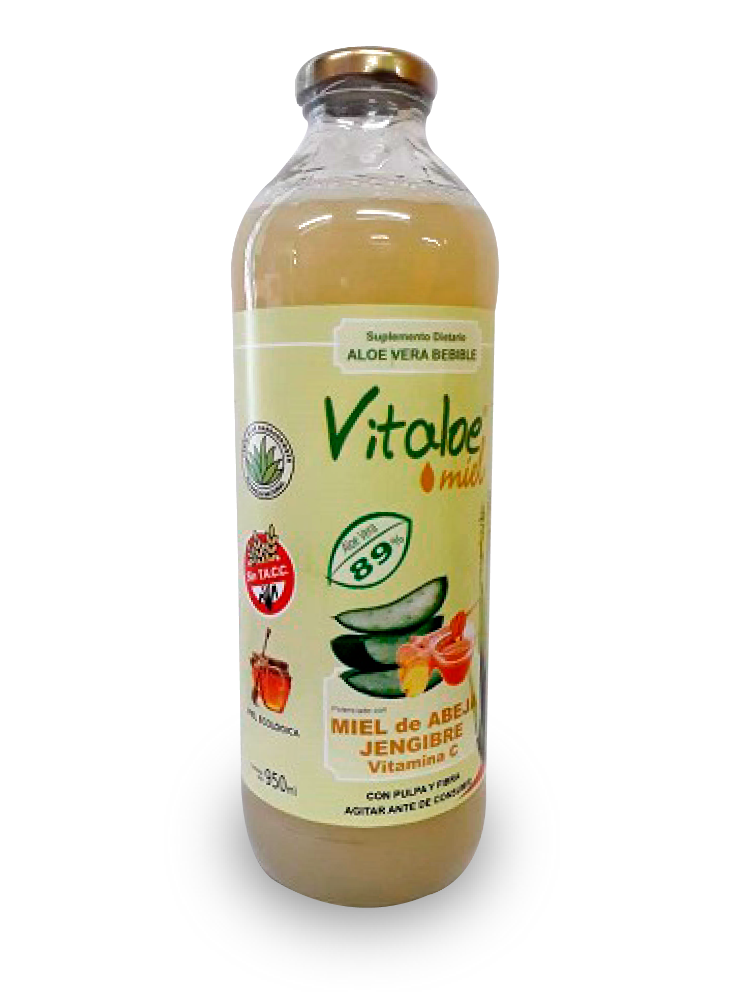 Vitaloe Miel Jugo de Aloe Vera con Miel y Jengibre x 950 ml  
