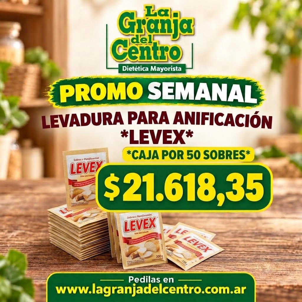 Ofertas y Promociones Levadura para Panificación x 50 sobres - LEVEX promo semanal